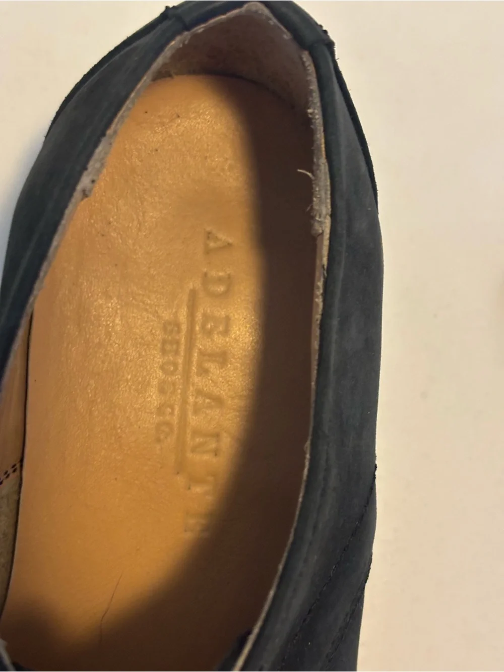 Adelante Romero Black Nubuck Derby Dress Shoes Men’s 5D